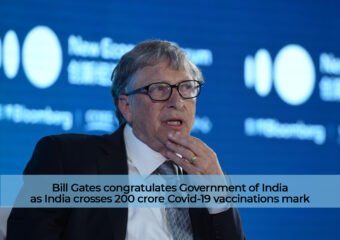 Bill Gates congratulates Government of India as India crosses 200 crore Covid-19 vaccinations mark