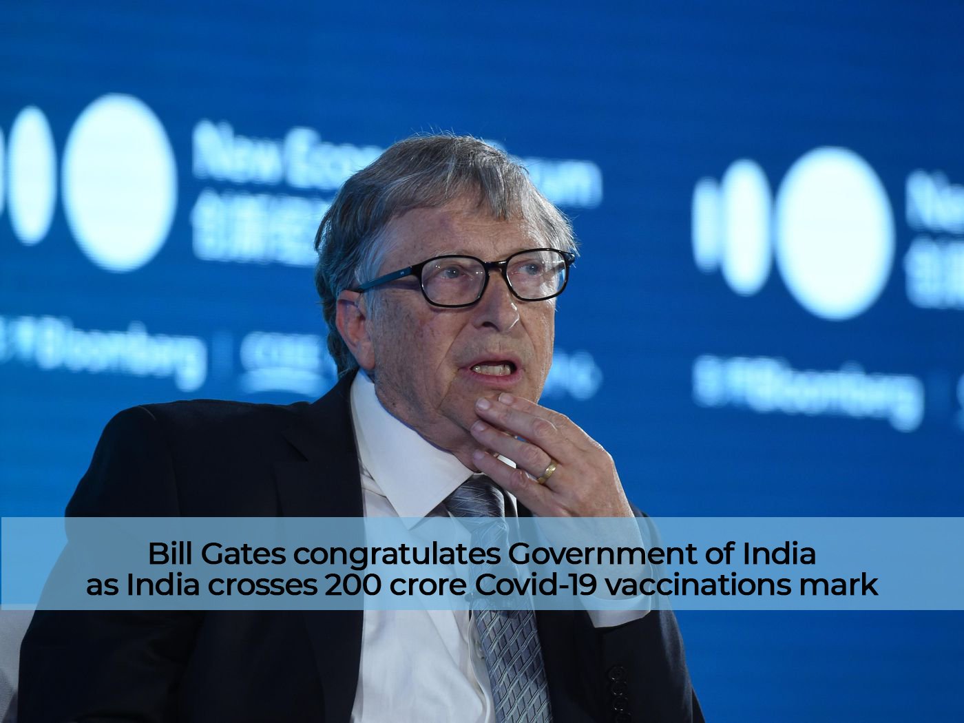 Bill Gates congratulates Government of India as India crosses 200 crore Covid-19 vaccinations mark